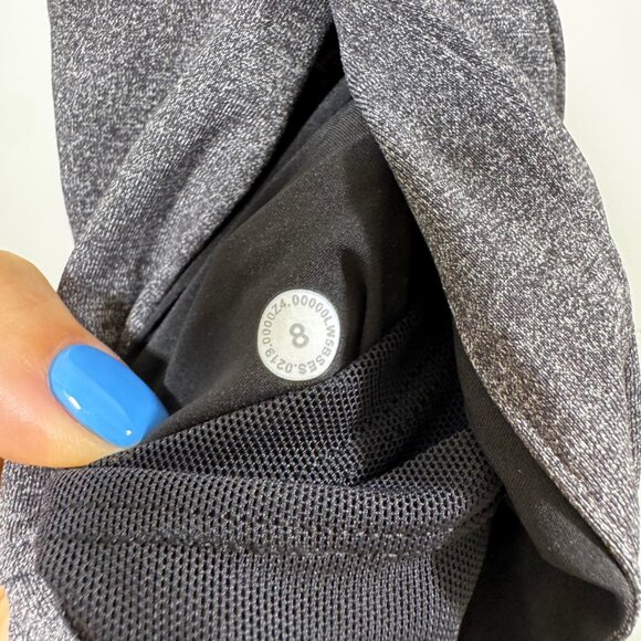 Lululemon On The Fly Pant 27" Gray Jogger Drawstring 8 Athleisure Travel Comfy - Picture 9 of 9